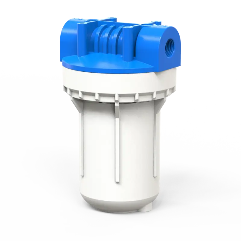 5" Kerzenfiltergehäuse 3-teilig mit weißer PP-Glocke