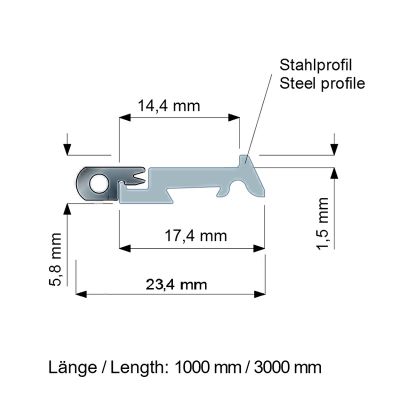 E5 Profil mit Dämpfer